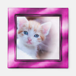 Paarse fotolijstmagneet magneet