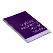 Paarse fouten zijn het bewijs dat je het probeert notitieboek (Rechterzijde)