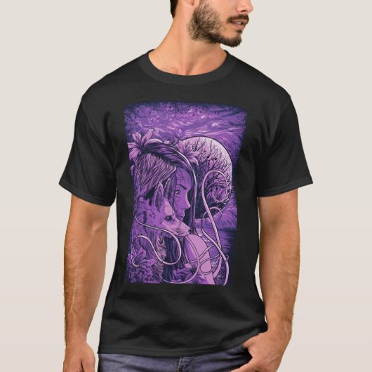 paarse fox1192png1192 t-shirt (Voorkant)