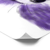 Paarse fox neursery Painting Poster (Hoek)