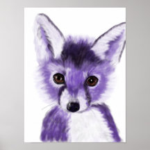 Paarse fox neursery Painting