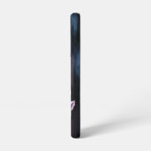 Paarse Foxglove-Waterverf Samsung Galaxy Hoesje (Linkerkant)