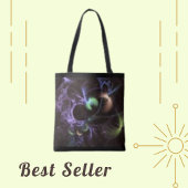 Paarse Fractal Bulb Fantasy Curve Canvas tas