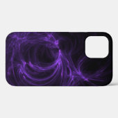 Paarse fractal Case-Mate iPhone case (Achterkant (horizontaal))