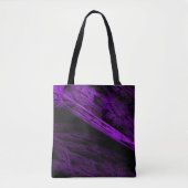Paarse Fractal Flame Art Tanktop Canvas tas (Voorkant)