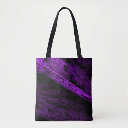 Paarse Fractal Flame Art Tanktop Canvas tas (Voorkant)
