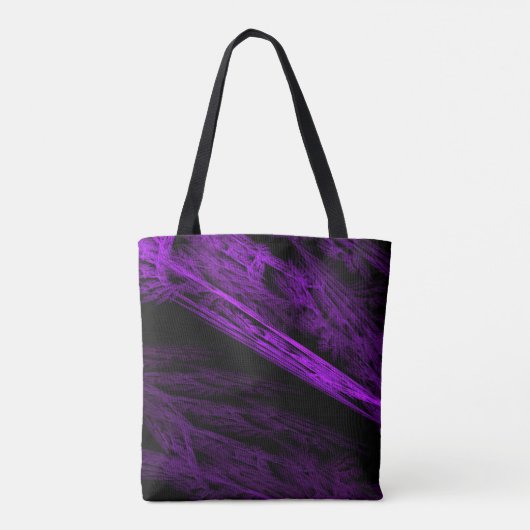 Paarse Fractal Flame Art Tanktop Canvas tas (Achterkant)