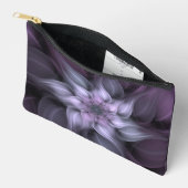 Paarse Fractal Flower Accessoire Pouch Etui (Open)