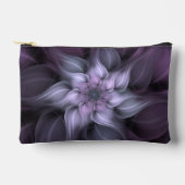 Paarse Fractal Flower Accessoire Pouch Etui (Voorkant)