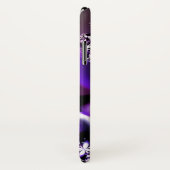 Paarse fractal Flower iPhone Case (Achterkant / rechts)