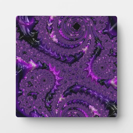 Paarse fractal fotoplaat (Voorkant)
