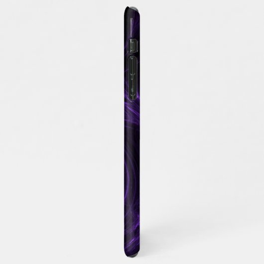 Paarse fractal iPhone hoesje (Linkerkant)