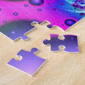 Paarse fractal legpuzzel (Zijkant)