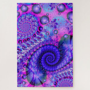 Paarse Fractal Legpuzzel