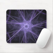 Paarse Fractal Mousepad Muismat (Met muis)