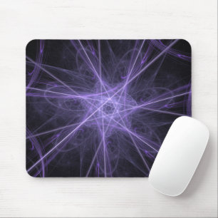 Paarse Fractal Mousepad Muismat