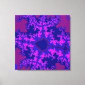 Paarse fractal Splash Canvas Afdruk (Voorkant)