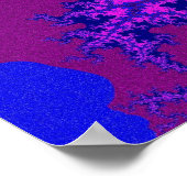 Paarse fractal Splash Poster (Hoek)