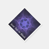 Paarse Fractale Davidster Servet (Hoek)