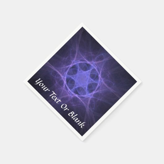 Paarse Fractale Davidster Servet (Hoek)