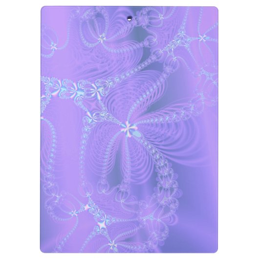Paarse fractale ketens klembord (Achterkant)