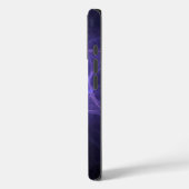 Paarse fractale ster van David Case-Mate iPhone Case (Achterkant / Links)