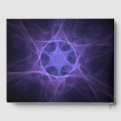 Paarse fractale ster van David Gastenboek (Achterkant)