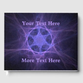 Paarse fractale ster van David Gastenboek (Voorkant)