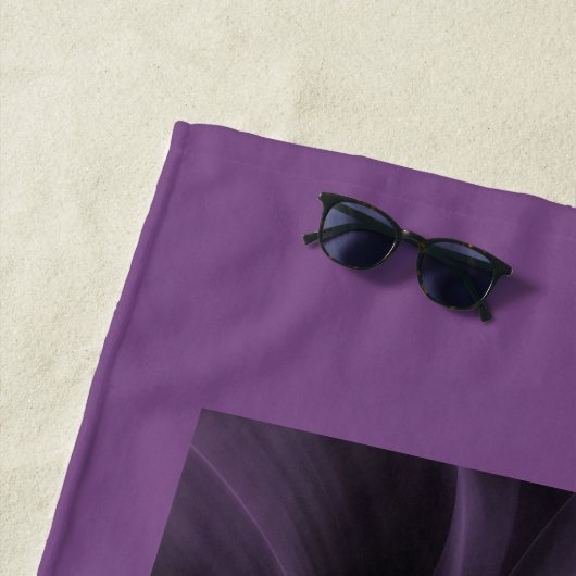 Paarse fractale ventilator strandlaken (In situ)