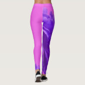 Paarse frambozenpatroon leggings (Achterkant)