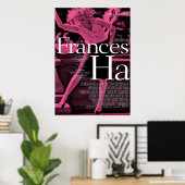 Paarse Frances Ha Poster (Thuiskantoor)
