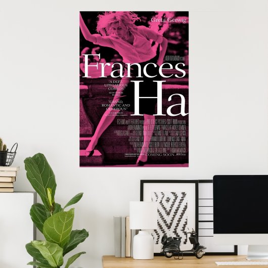 Paarse Frances Ha Poster (Thuiskantoor)