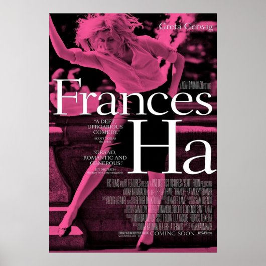Paarse Frances Ha Poster (Voorkant)