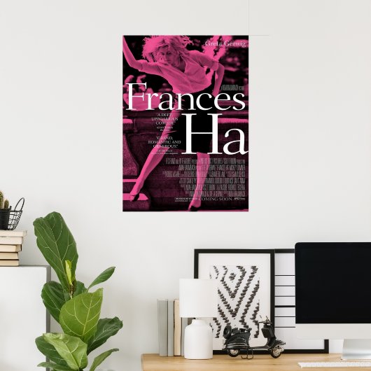 Paarse Frances Ha Poster (Thuiskantoor)