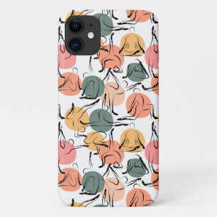 Paarse franjeaap Yoga seamless pattern 13 Case-Mate iPhone Case
