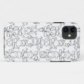 Paarse franjeaap Yoga seamless pattern 16 Case-Mate iPhone Case (Achterkant (horizontaal))