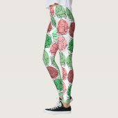 Paarse franjeaap Yoga seamless pattern 18 Leggings (Links)