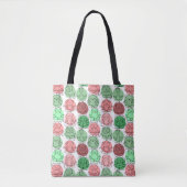 Paarse franjeaap Yoga seamless pattern 18 Tote Bag (Voorkant)