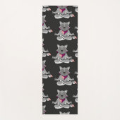 Paarse franjeaap Yoga seamless pattern 19 Yogamat (Voorkant)