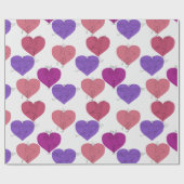 Paarse franjeaap Yoga seamless pattern 1 Cadeaupapier (Vlak)