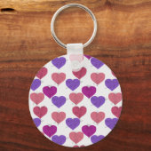 Paarse franjeaap Yoga seamless pattern 1 Sleutelhanger (Voorkant)