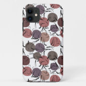 Paarse franjeaap Yoga seamless pattern 22 Case-Mate iPhone Case (Achterkant)