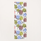 Paarse franjeaap Yoga seamless pattern 25 Yogamat (Voorkant)