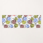Paarse franjeaap Yoga seamless pattern 25 Yogamat (Voorkant (horizontaal))