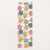 Paarse franjeaap Yoga seamless pattern 37 Yogamat (Voorkant)