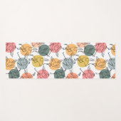 Paarse franjeaap Yoga seamless pattern 37 Yogamat (Voorkant (horizontaal))
