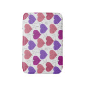 Paarse franjeaap Yoga seamless pattern 3 Badmat (Voorkant Verticaal)