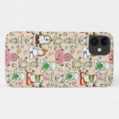 Paarse franjeaap Yoga seamless pattern 52 Case-Mate iPhone Case (Achterkant (horizontaal))