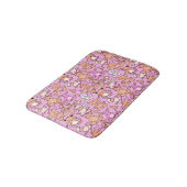 Paarse franjeaap Yoga seamless pattern 59 Badmat (Gekanteld)