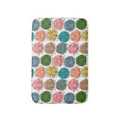 Paarse franjeaap Yoga seamless pattern 9 Badmat (Voorkant Verticaal)